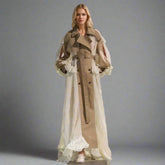 Luxury Lace Trench Gown Coat